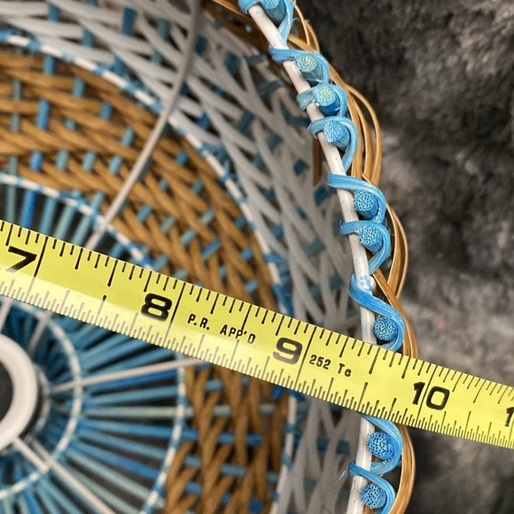 NIB 2 Unique Royal Blue Rattan Pendant Light Handwoven
Round Lamps - Picture 13 of 16